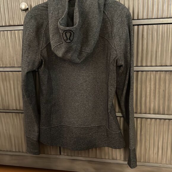Lululemon Zippered Hoodie Sweatshirt grey size 8 - Picture 8 of 11